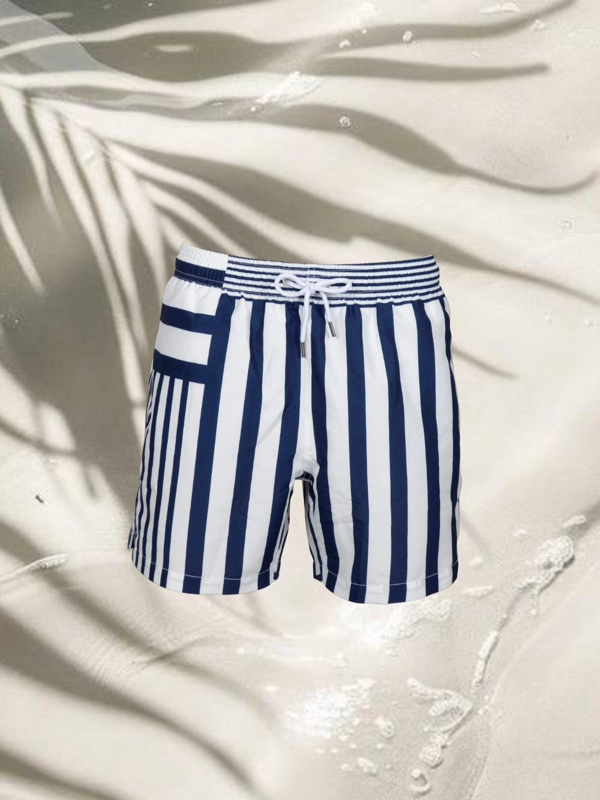 MAN SWIM SHORT - OCEAN STRIPES