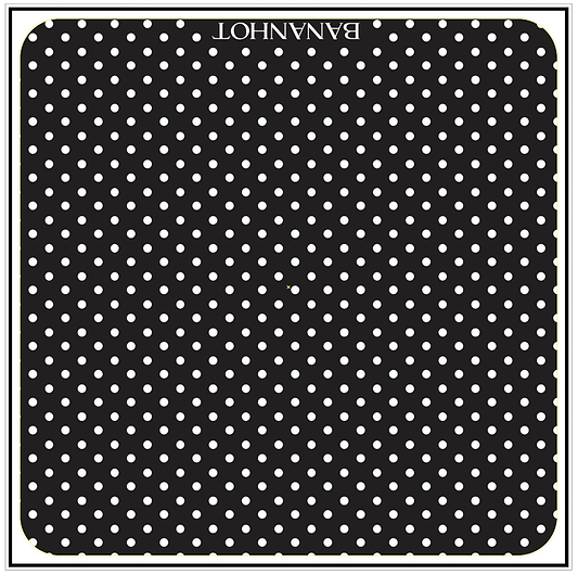 HEAD SCARF - BLACK POLKA