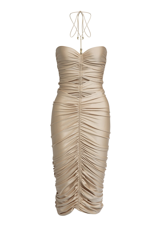 JENNIFER CLASSIC BEIGE - DRESS