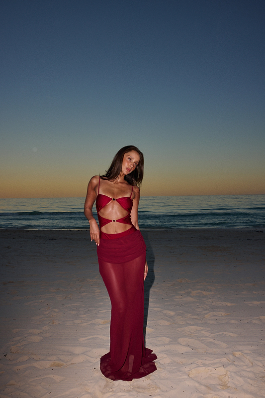 ADELINA VOLCANIC GEM - MAXI SKIRT