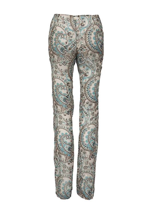 TOMMY TURQUOISE PAISLEY - PANTS