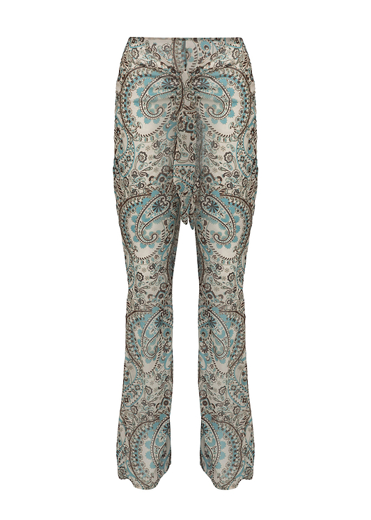 TOMMY TURQUOISE PAISLEY - PANTS