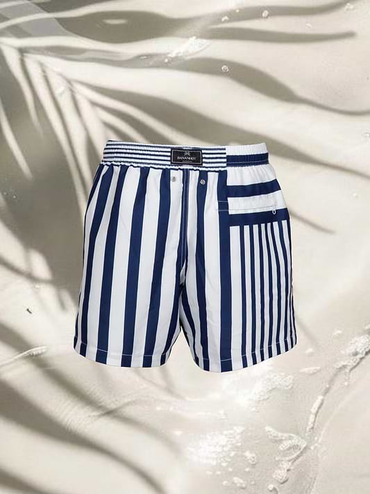 MAN SWIM SHORT - OCEAN STRIPES