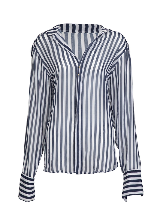 NEOMI OCEAN STRIPES - SHIRT