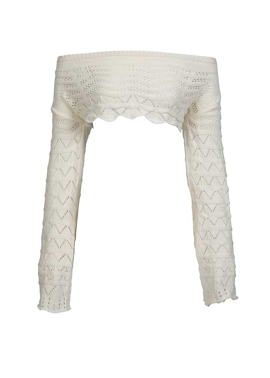 HELENA KNITTED WHITE - SHIRT