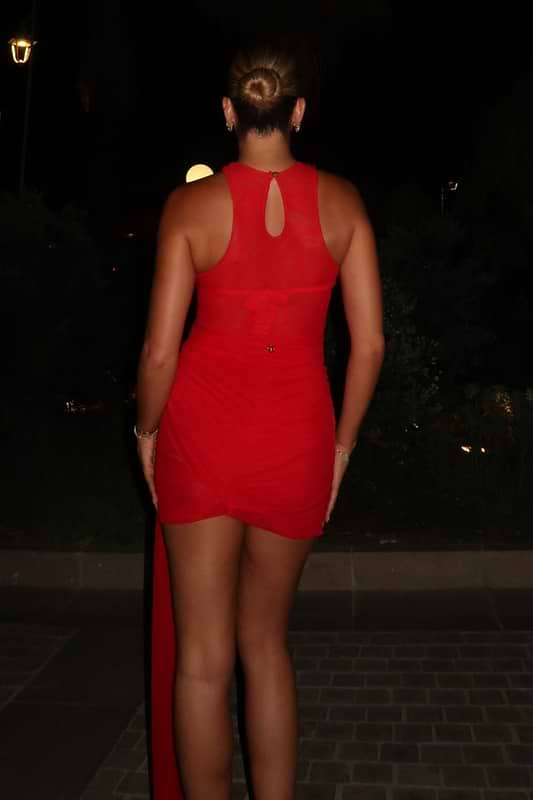 SEMI RED FIRE - DRESS