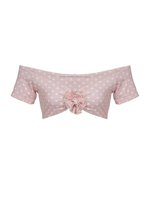 STEFANI PEACH POLKA - TOP