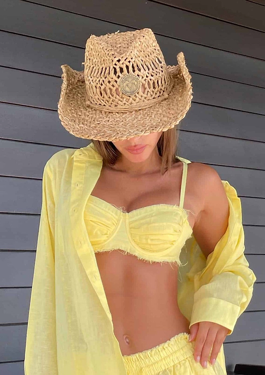 SANDY LINEN BABY YELLOW - TOP