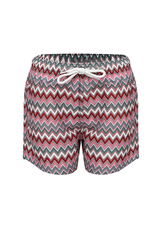 BOY SWIM SHORT - BARI CHEVRON