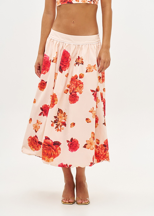 SOLANA ROMANTIC FLOWERS - SKIRT