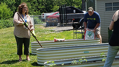 Community Action working with families to grow own food at ‘garden of love’