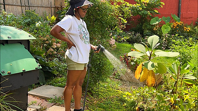 Flower and Vegetable gardening In the Heat | Gardening in Raised Beds | Container Gardening | Water