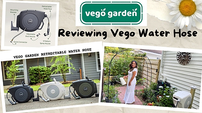 RETRACTABLE WATER HOSE FROM VEGO GARDEN! Reviewing and testing all the features!