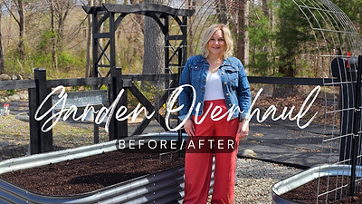 Unbelievable DIY Backyard BEFORE & AFTER Transformation! Wood to Metal Vego Garden Raised Beds