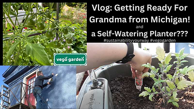 Grandma from MI is coming for a visit! Assembling a new self-watering planter #vegogarden