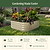 14" Tall 4 In 1 Small Modular Metal Raised Garden Bed Kit