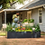 17" Tall Modern Raised Garden Bed 42" x 83"|Vego Garden|Midnight Blue
