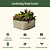 Vego Garden | 17" Tall 4 In 1 Modular Metal Raised Garden Bed Kit Pearl White