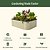 Vego Graden | 17" Tall 6 In 1 Modular Metal Raised Garden Bed Kit Pearl White