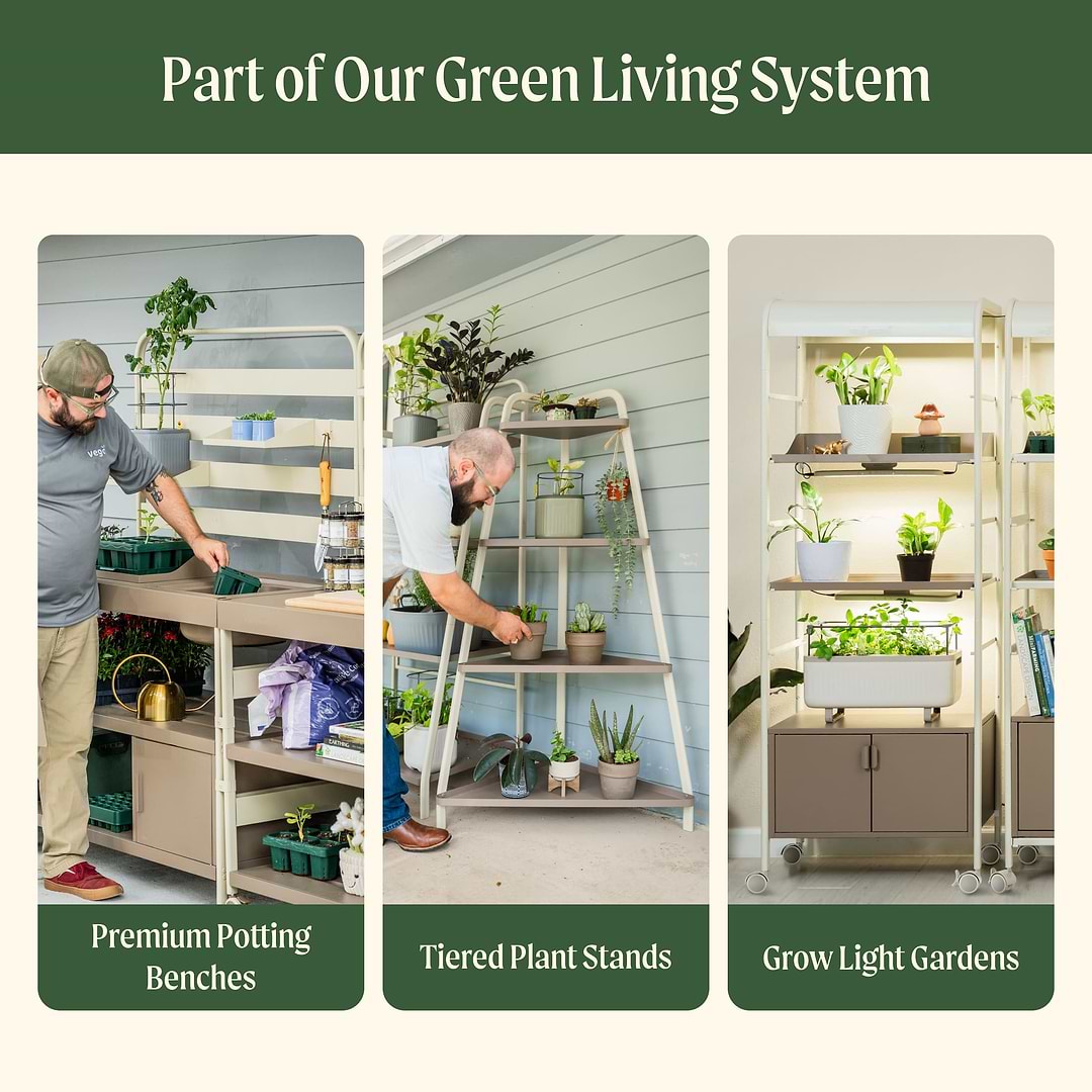 horizontal plant stand indoor 4-Tier Corner Plant Stand - Space-Saving Rack