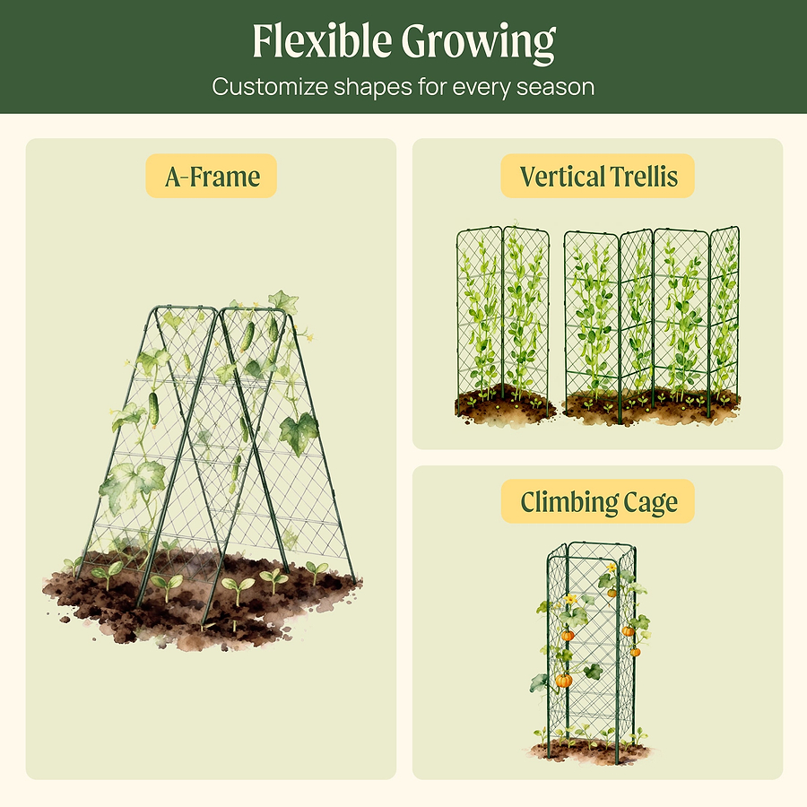 FlexGrow A-Frame Trellis ProMax | Extra-Large Garden Support