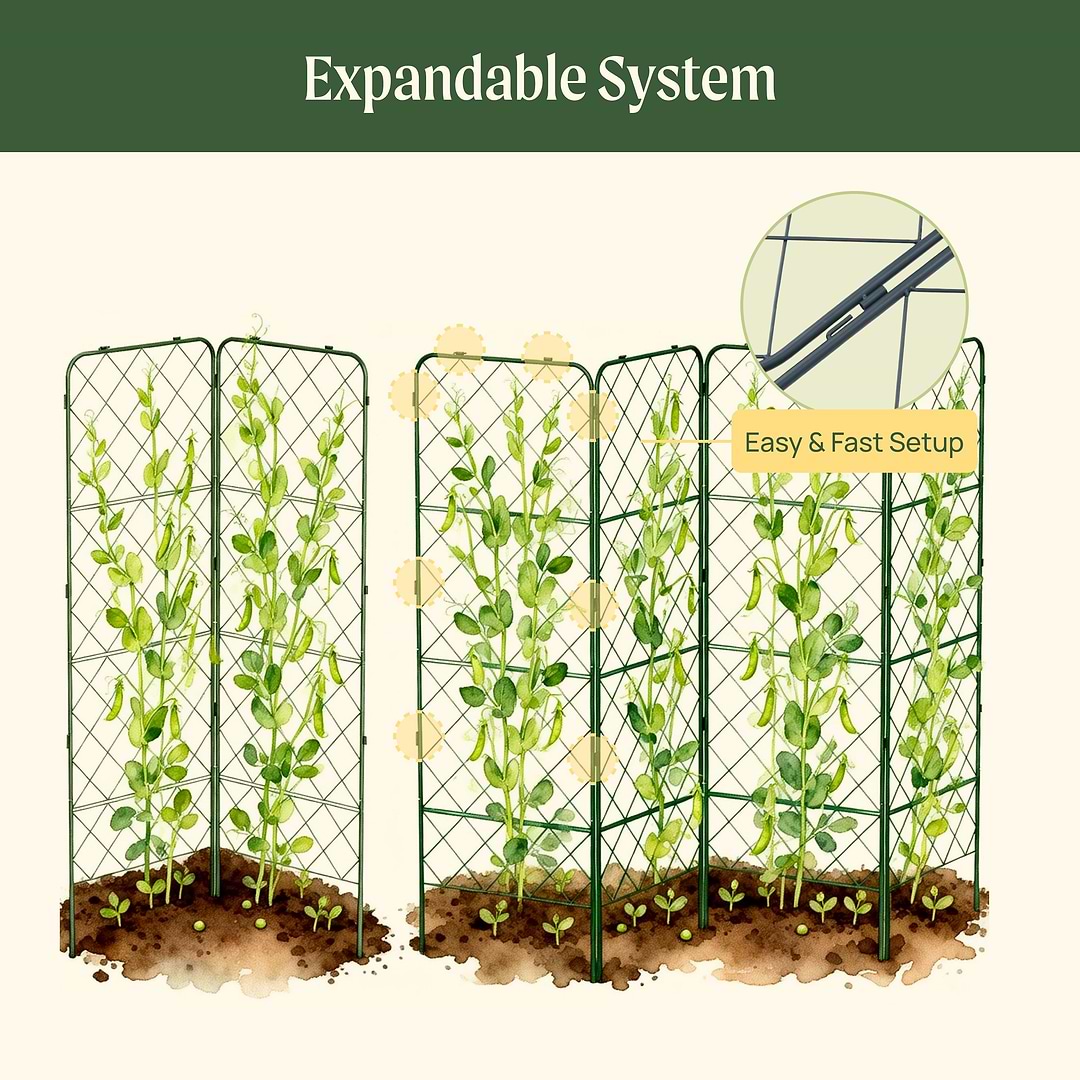 vertical a-frame plant support trellis FlexGrow A-Frame Trellis ProMax