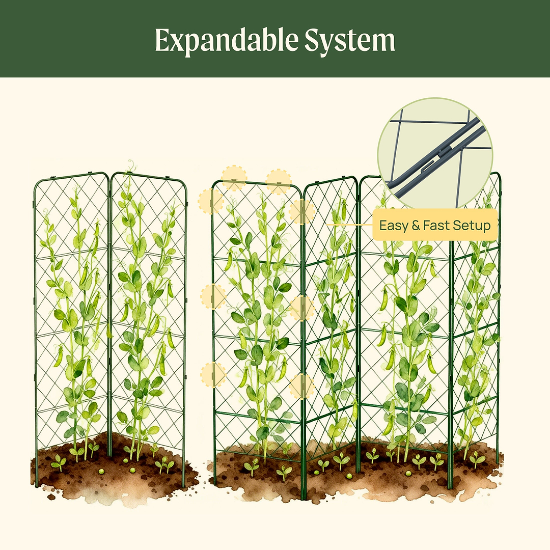 vertical a-frame plant support trellis FlexGrow A-Frame Trellis ProMax