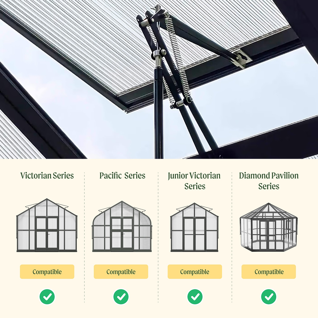 Yziixi 2 Pcs Automatic Greenhouse Window Opener Auto Vent