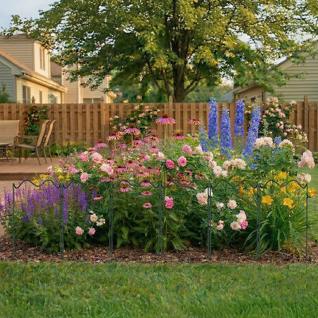 Wavy Border Plant Support (6 Pack) | Decorative Garden Edging