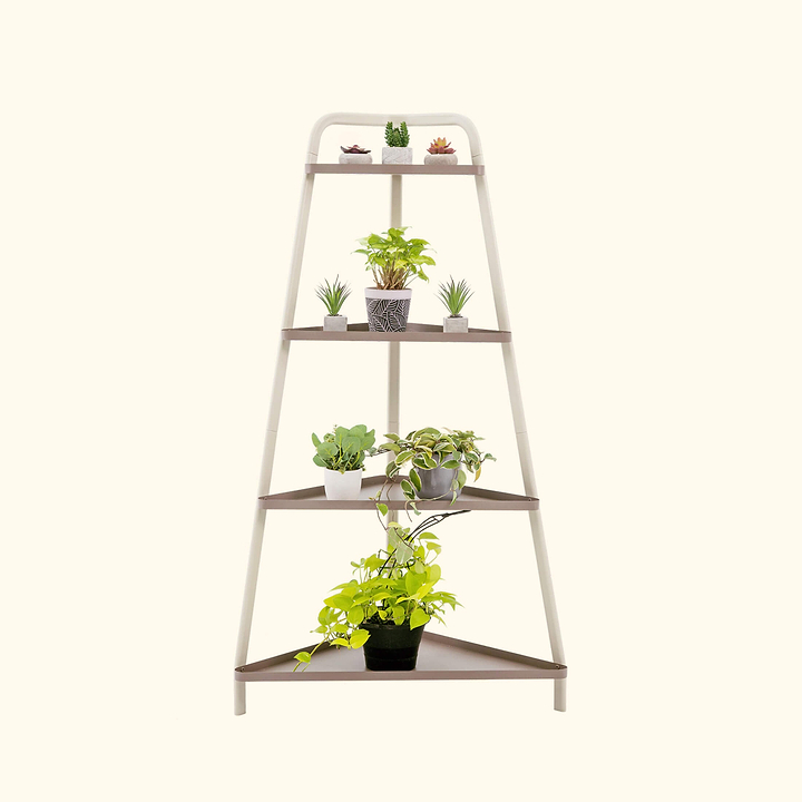 potted plant stands outdoors 4-Tier Corner Plant Stand - Space-Saving Rack