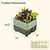 EZCube Self-Watering Planter 21" x 24" Elevated