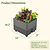 EZCube Self-Watering Planter 21" x 24" Elevated