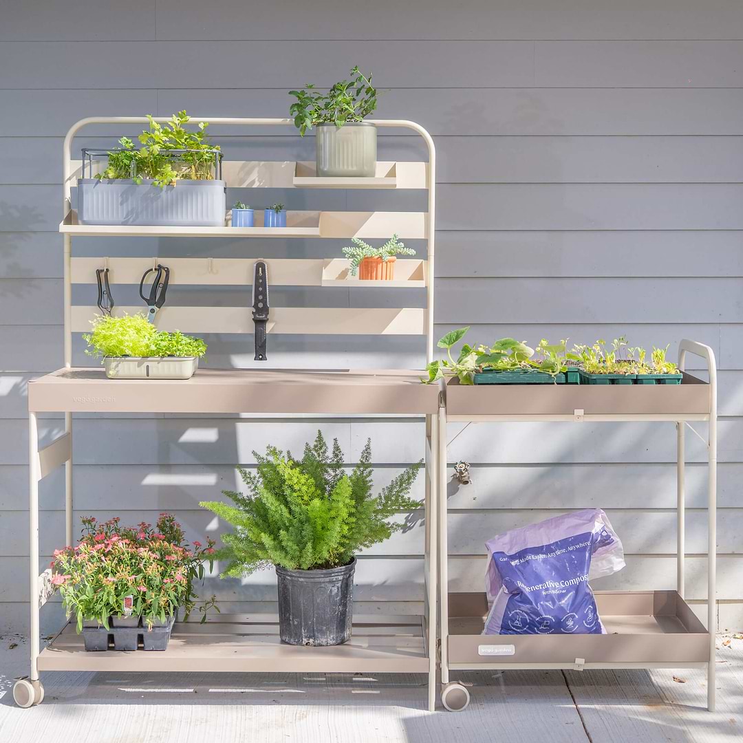 potted plant cart Garden Potting Cart