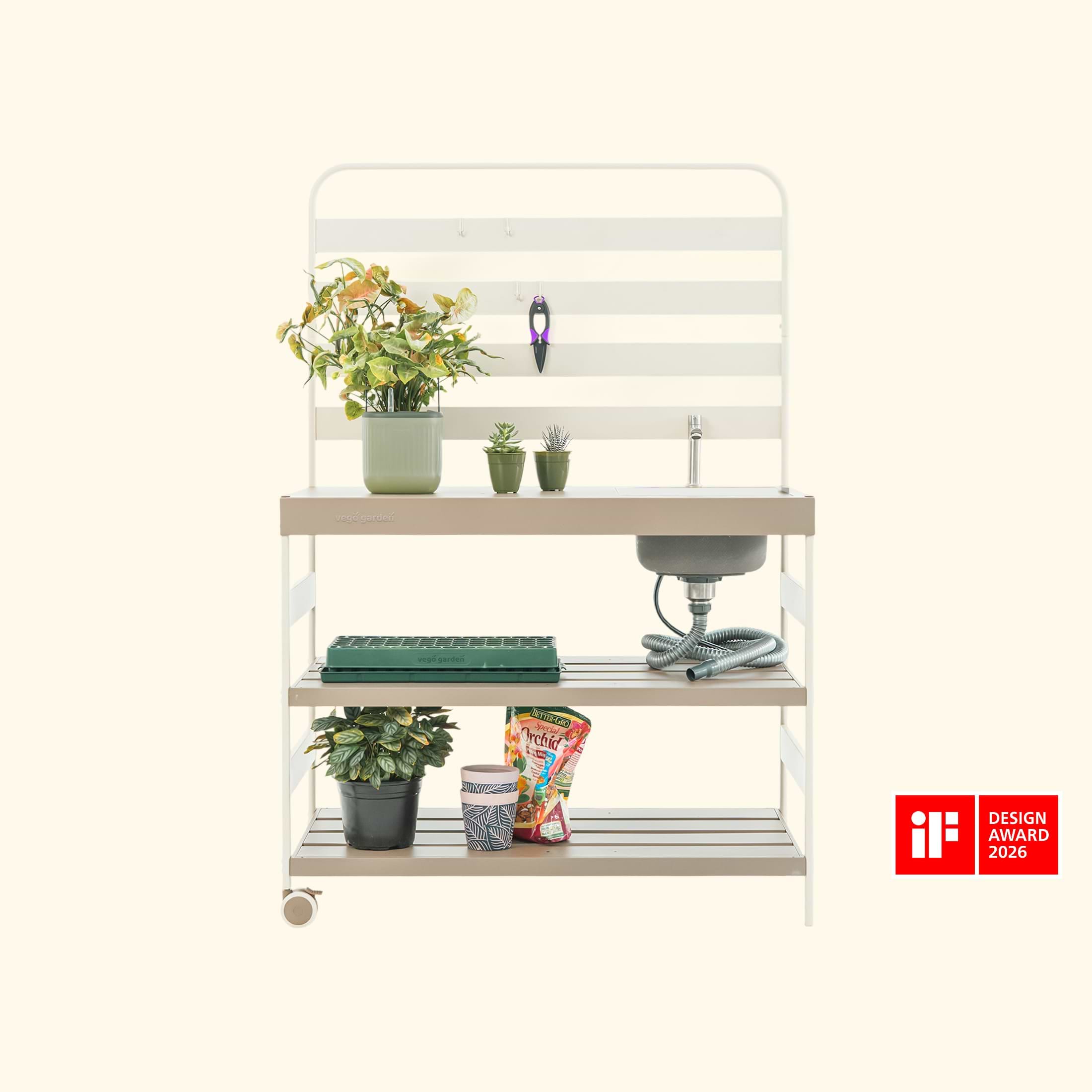 over the sink plant rack Garden Sink Station | Outdoor Kitchen & Utility Sink