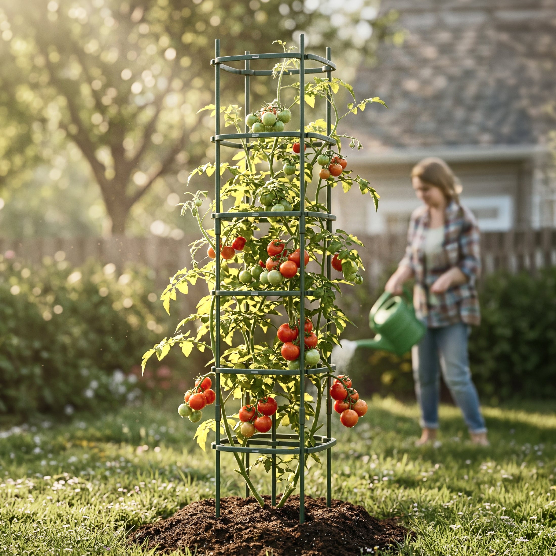 MaxGrow 6-Tier Tomato Tower 3-Pack | Tall Plant Cage