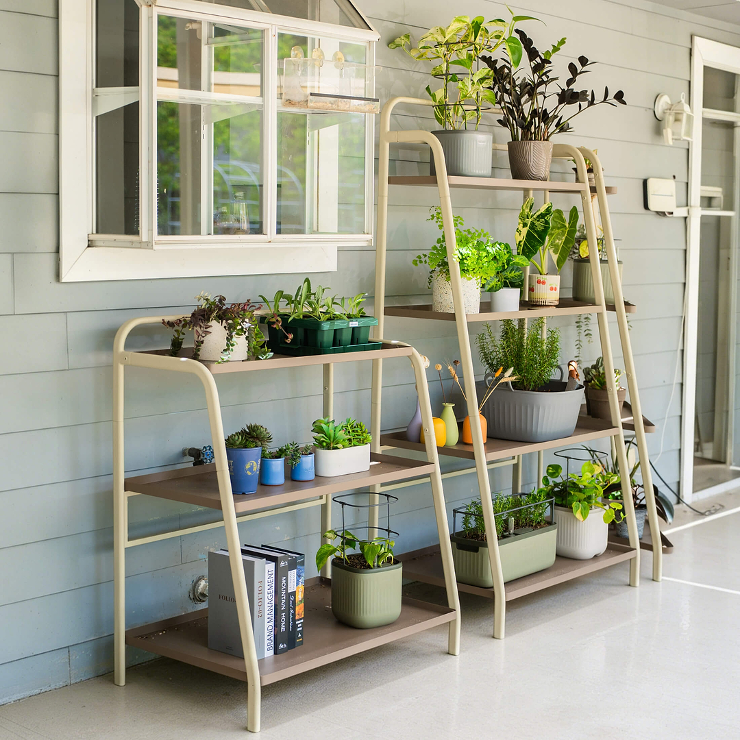 indoor plant display stand 4-Tier Shelf Plant Stand - Indoor & Outdoor
