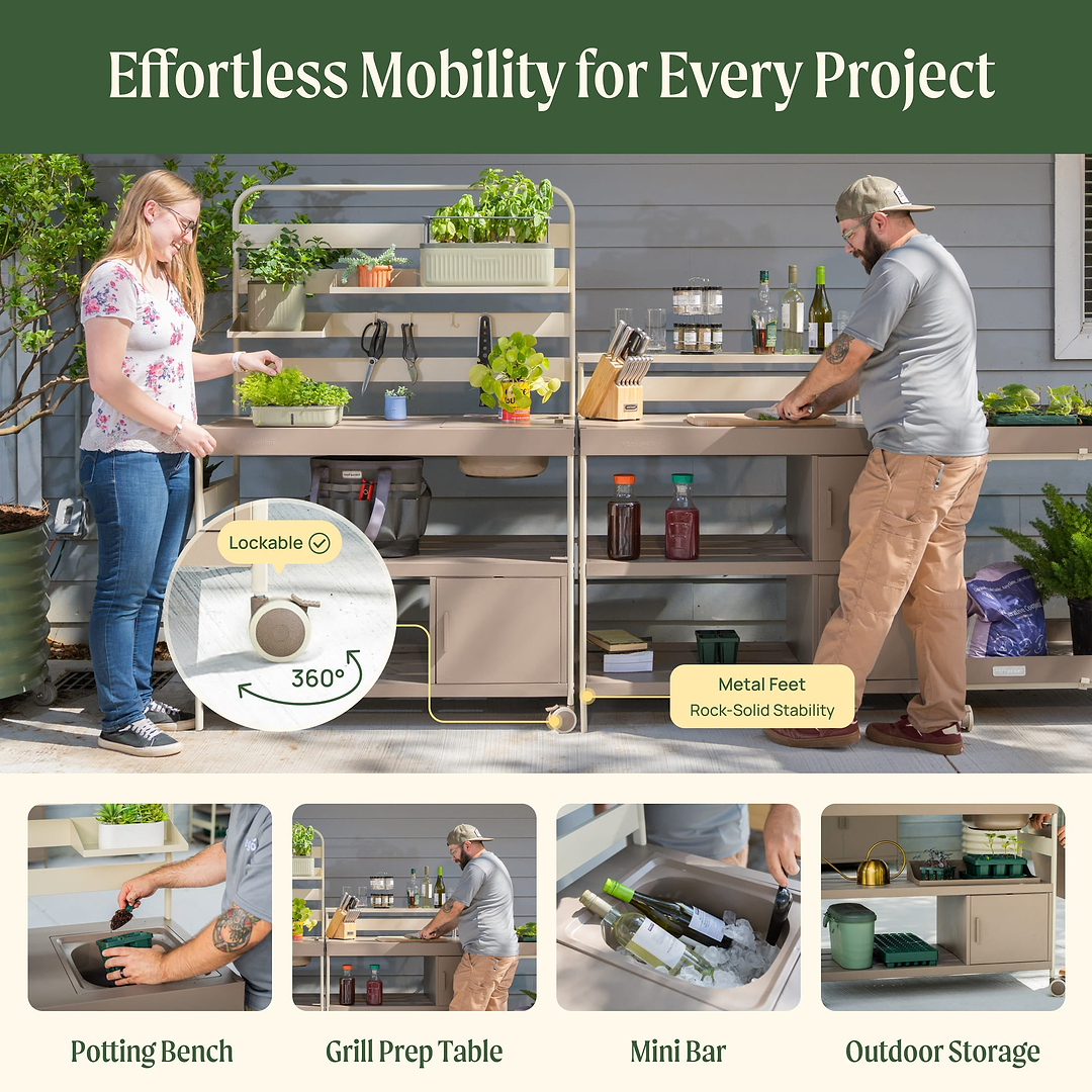 Potting Bench with Storage | Garden Workstation & Potting Table