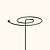 Single Stem Plant Support Spiral  - 3 Pack | Vego Garden