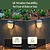 Diamond Garden Solar Light - Flat Mount | Vego Garden