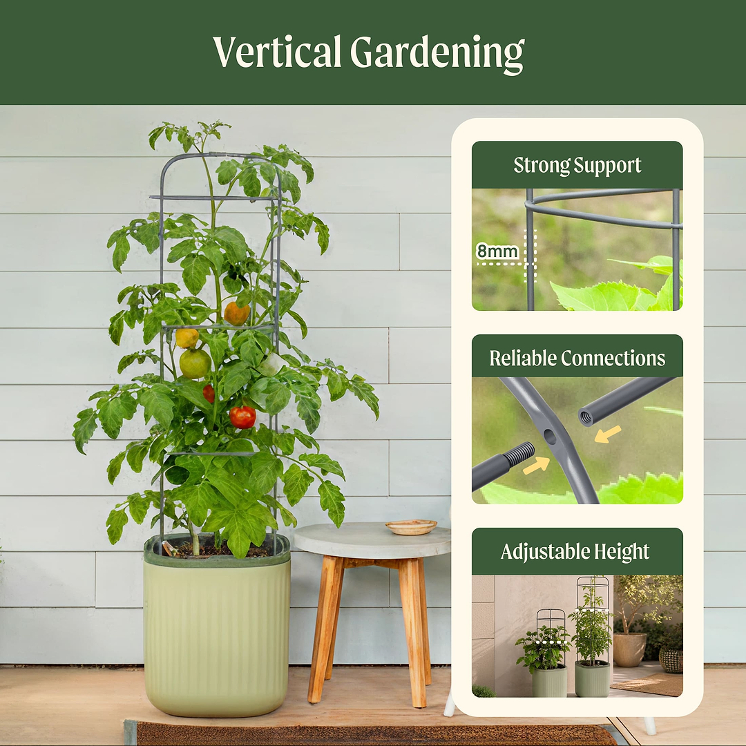 indoor tomato planter EZ Self-Watering Tomato Planter with Trellis
