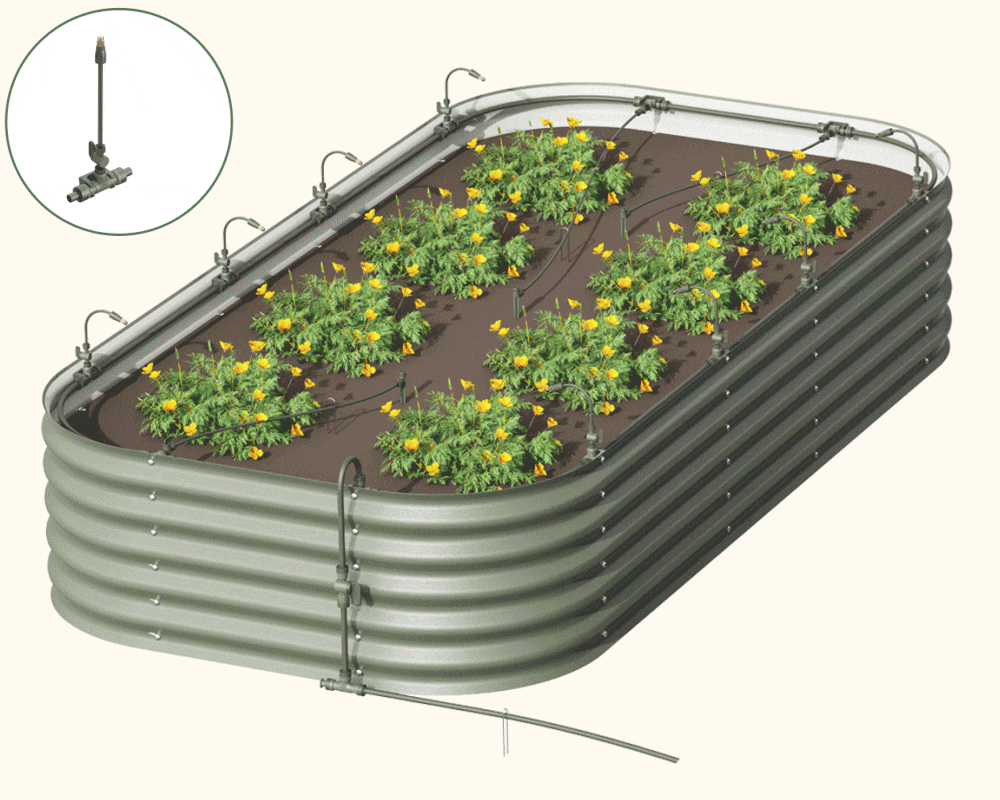 Vego Garden Irrigation Kit in action