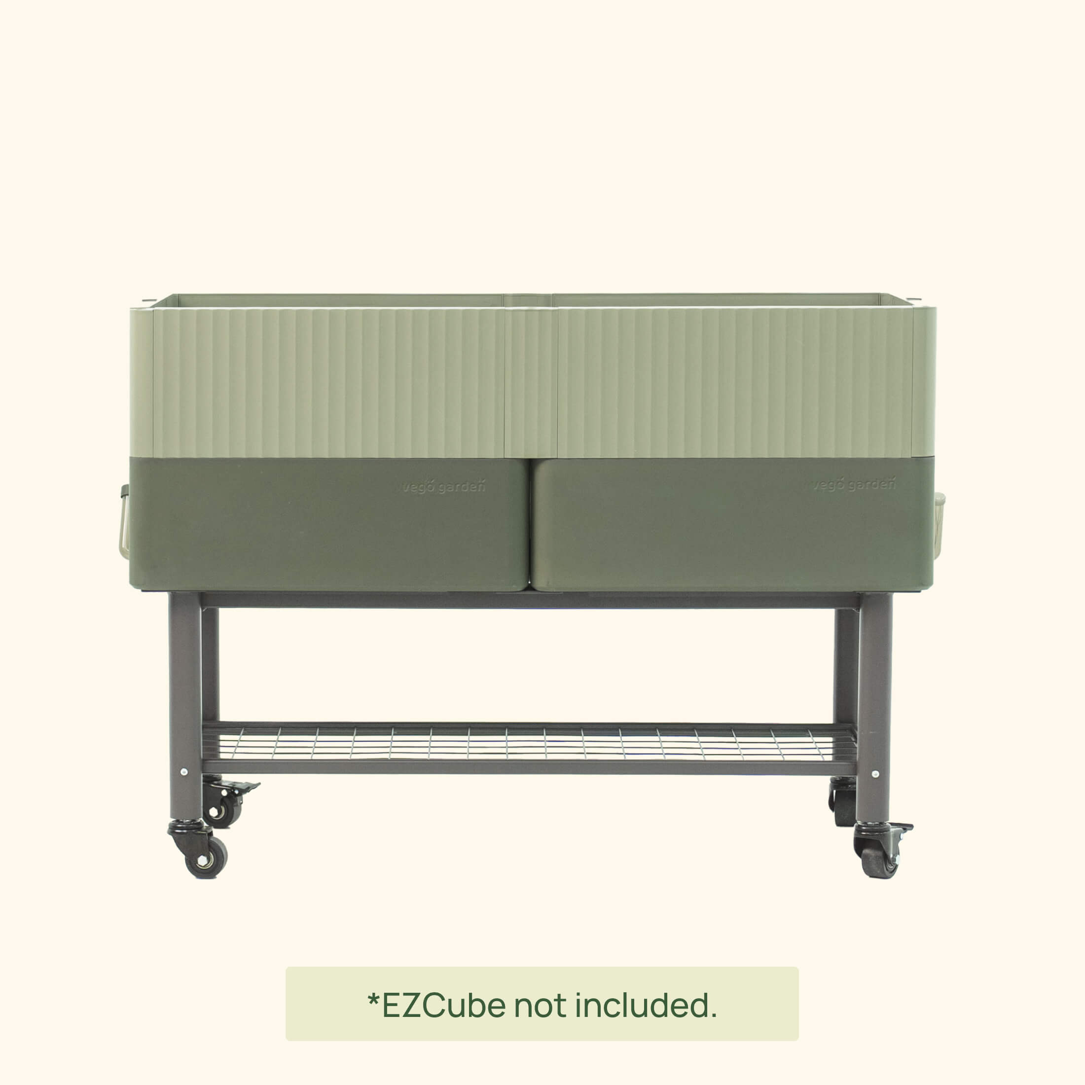 EZCube Elevated Rolling Planter Cart | Vego Garden