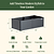 17" Tall 27" x 53" Modern Metal Raised Garden Bed |Vego Garden|Midnight Blue