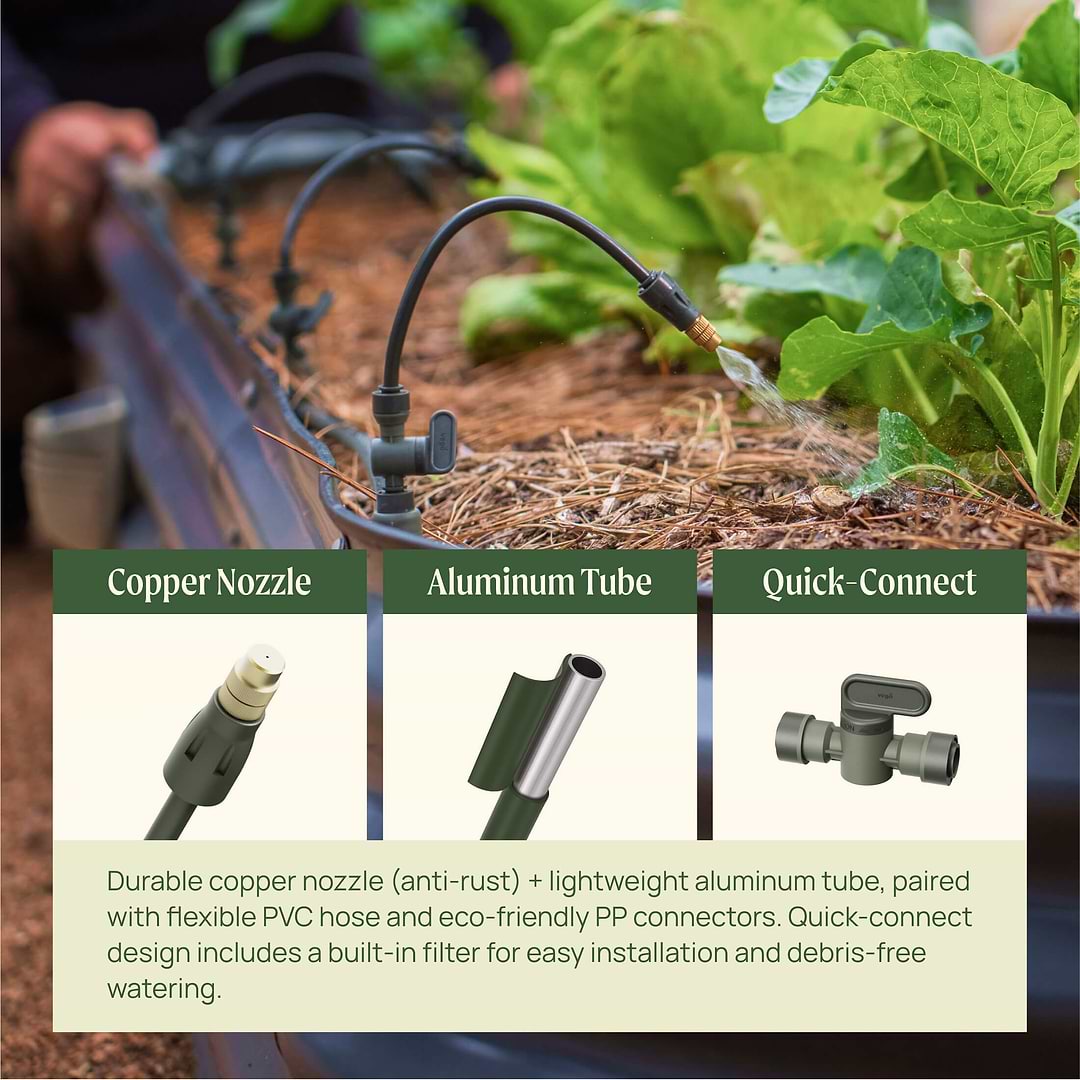 drip or spray irrigation for vegetable garden Vego Irrigation Kit | Garden Sprinkler Supplies