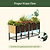Woodgrain Elevated Bed | VegoGarden