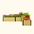 Woodgrain L Shape Metal Raised Garden Bed | Vego Garden