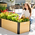 Woodgrain L Shape Metal Raised Garden Bed | Vego Garden