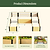 Woodgrain U Shape Metal Raised Garden Bed | Vego Garden