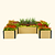 Woodgrain U Shape Metal Raised Garden Bed | Vego Garden