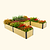 Woodgrain U Shape Metal Raised Garden Bed | Vego Garden
